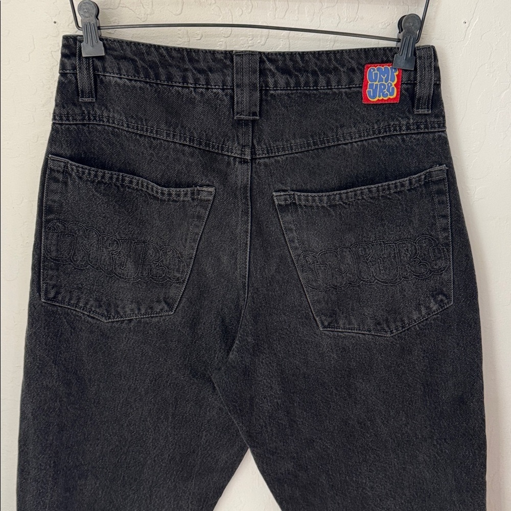 Empyre Black Relaxed Ultra Baggy Wash Skate Jeans Size 28 Inseam 25 - Picture 3 of 8